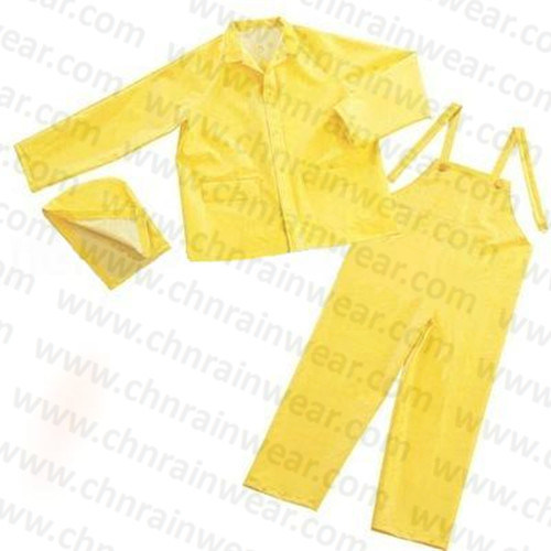 Custom Durable Waterproof PVC Polyester Adult Rain Suit