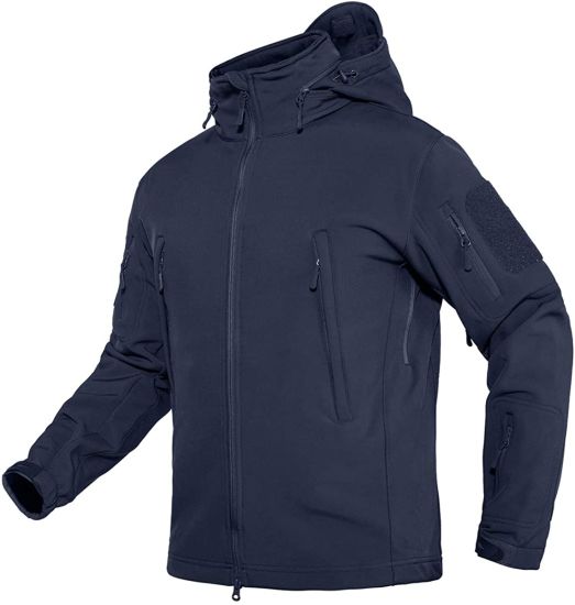 Men Outdoor Hooded Softshell Mountain Hiking Jackets Waterproof Raincoat
