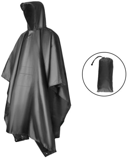 Multifunctional Raincoat Go to Camping Hiking Windproof, Reflective Raincoat as Bicycle Poncho and Outdoor Clothing for Festival, Fishing and Hiking