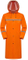 Adult Reusable Cycling Rain Poncho, Riding Outdoor Rain Suits, Rainproof Windbreaker (Color: Orange, Size: XL)