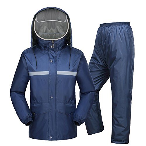 Polyester Taffeta Fabric Raincoat Rain Pants Split Set, Male and Female Adults Walk on Foot Thickening Increase Outdoor Poncho Raincoat (Color: #3, Size: L)