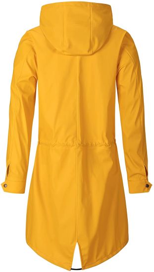 Women Raincoat Ladies PU Rain Jacket Women Waterproof Windbreaker Coat with Hood Outdoor Breathable Raincoat