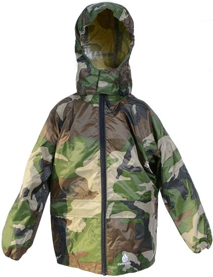 Kids Packaway Waterproof Jacket. Unisex Coat Ideal for Outside Play. Matches Drykids Overtrousers Dk002