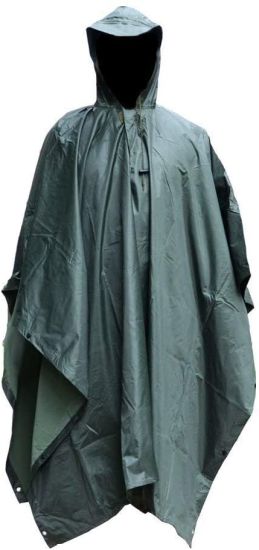 Rain Poncho Camouflage Rain Coat Waterproof Rain Cape Raincoat Ripstop Raincoat Military Camouflage Rain Poncho for Outdoor Sport