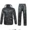 Waterproof Jacket/Trouser Suits Windproof Coat/Pants Set Motorcycle Raincoat with Hideaway Hood