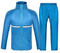 Waterproof Jacket/Pants Set Adult Windproof Coat/Pants Set, Outdoor Hiking Raincoat Poncho, Men′s Lightweight Waterproof Jacket (Color: Light blue, Size: M)