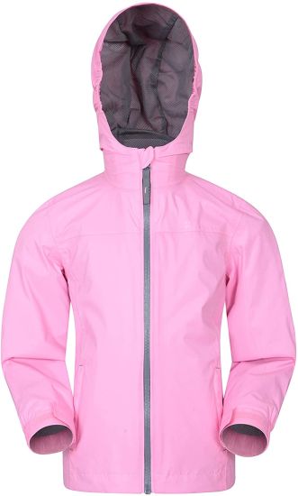 Mountain Warehouse Torrent Kids Waterproof Rain Jacket - Taped Seams Raincoat, Lightweight, Breathable, Girls & Boys Rainwear -Ideal for Travelling, Wet Weather