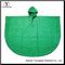 Round Shaped Rain Cape Green Color PVC Adult Non Disposable Rain Poncho