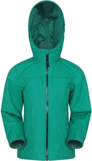 Warehouse Torrent Kids Waterproof Rain Jacket - Taped Seams Raincoat, Lightweight, Breathable, Girls & Boys Rainwear -Ideal for Travelling, Wet Weather