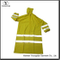 Hi Vis Long Raincoat Waterproof PVC Yellow Reflective Safety Jacket