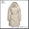 Fashion Rain Coat Women′s Lightweight Packable Long Raincoat with Hood