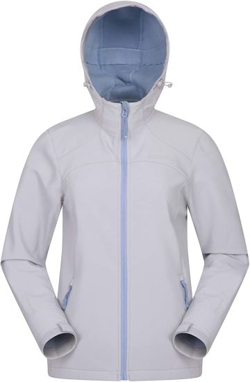 Water Resistant Outerwear, Windproof Shell Jacket, Bonded Fabric Windbreaker -Best for Winter, Travelling, Camping