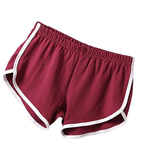Women Casual Loose Cotton Elastic Waist Yoga Sports Running Short Pants