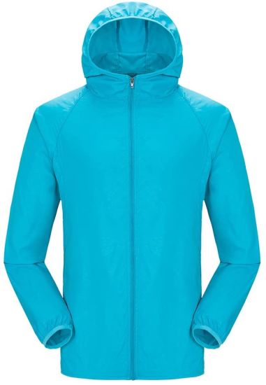 Unisex Windproof Jacket with Storage Bag, Quick Dry Raincoat, Portable Lightweight Rain Coat for Outdoor Sports Hiking Travel