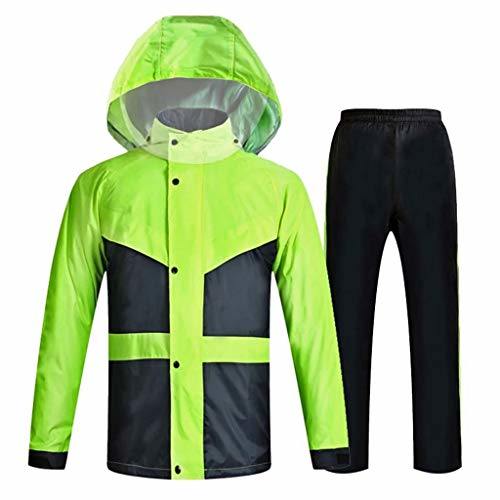 Rain Trousers for Men Who Wear Outdoor Leisure Suit for Hiking, Waterproof Rain Poncho, Polyester, Red, XXL