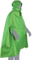 Waterproof Rain Poncho Lightweight Reusable Raincoat with Windproof Hood & Reflective Stripes - Green