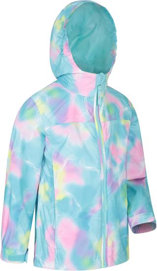 Mountain Warehouse Torrent Kids Printed Waterproof Jacket - Breathable Childrens Rain Jacket Taped Seams Winter Coat