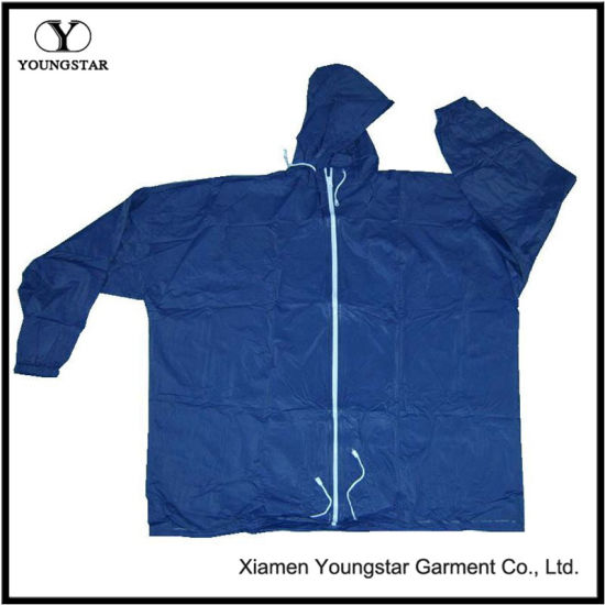 Popular Cheap Waterproof Jacket Blue Wind Athletic Rain Jacket