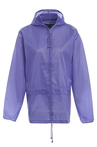 Kids Boys Girls Kagool Showerproof Rain Coat Jacket Mac Cagoule Kagoul Ages 4-16