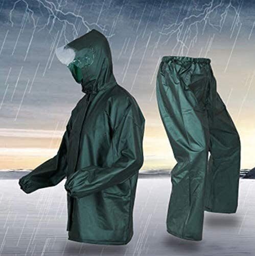 Raincoat Rain Pants Suit Split Waterproof Double Raincoat Suit Unisex ...